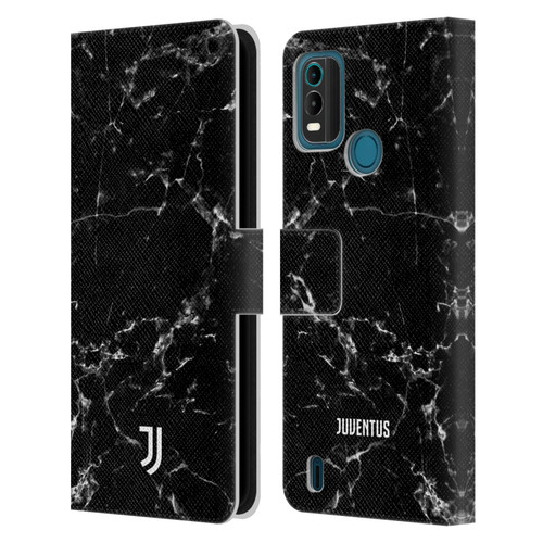 Juventus Football Club Marble Black 2 Leather Book Wallet Case Cover For Nokia G11 Plus