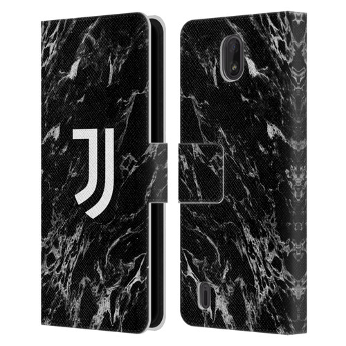 Juventus Football Club Marble Black Leather Book Wallet Case Cover For Nokia C01 Plus/C1 2nd Edition