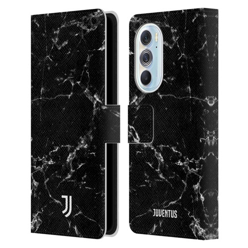 Juventus Football Club Marble Black 2 Leather Book Wallet Case Cover For Motorola Edge X30