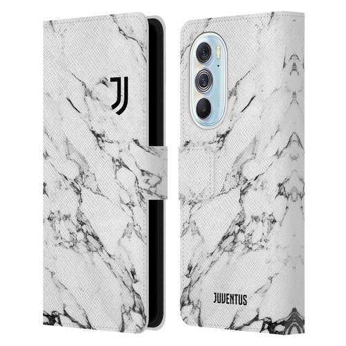 Juventus Football Club Marble White Leather Book Wallet Case Cover For Motorola Edge X30