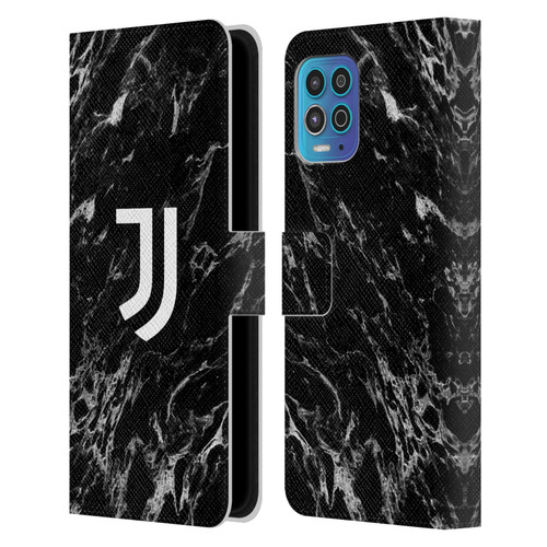 Juventus Football Club Marble Black Leather Book Wallet Case Cover For Motorola Moto G100