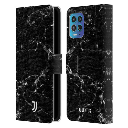 Juventus Football Club Marble Black 2 Leather Book Wallet Case Cover For Motorola Moto G100