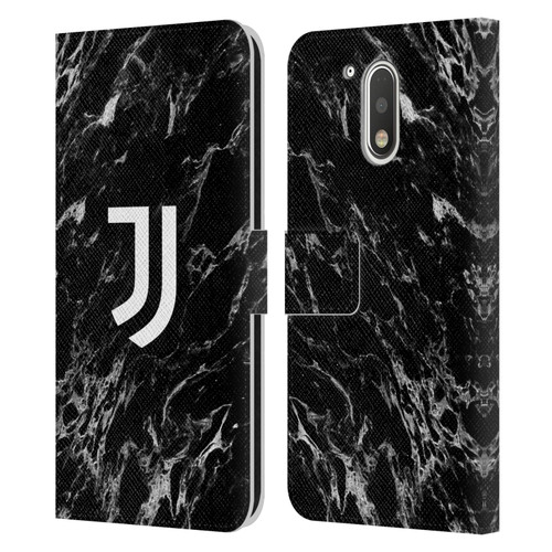 Juventus Football Club Marble Black Leather Book Wallet Case Cover For Motorola Moto G41