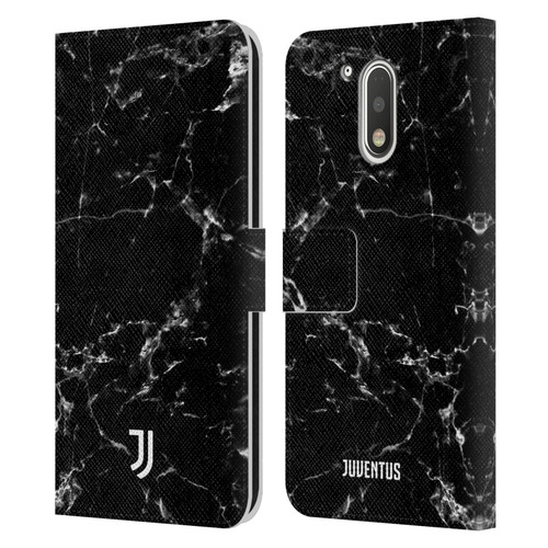 Juventus Football Club Marble Black 2 Leather Book Wallet Case Cover For Motorola Moto G41