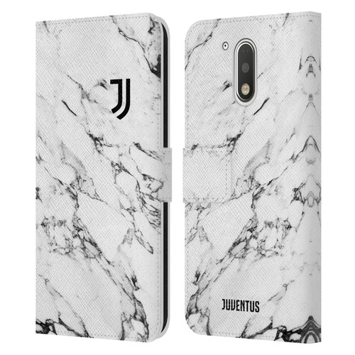 Juventus Football Club Marble White Leather Book Wallet Case Cover For Motorola Moto G41