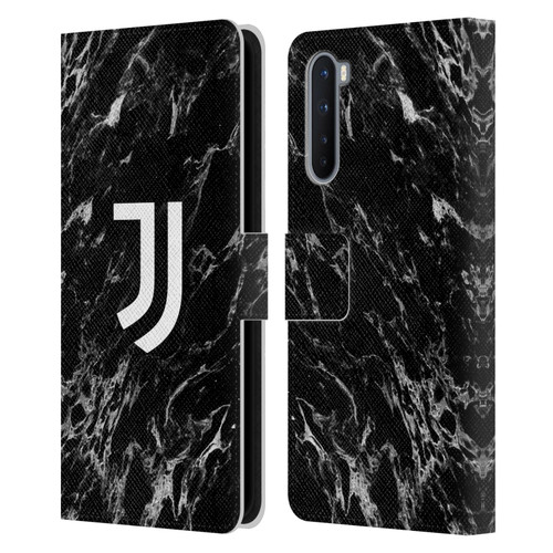 Juventus Football Club Marble Black Leather Book Wallet Case Cover For OnePlus Nord 5G