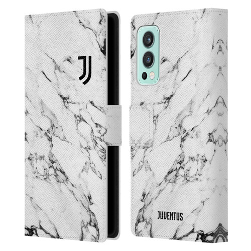 Juventus Football Club Marble White Leather Book Wallet Case Cover For OnePlus Nord 2 5G