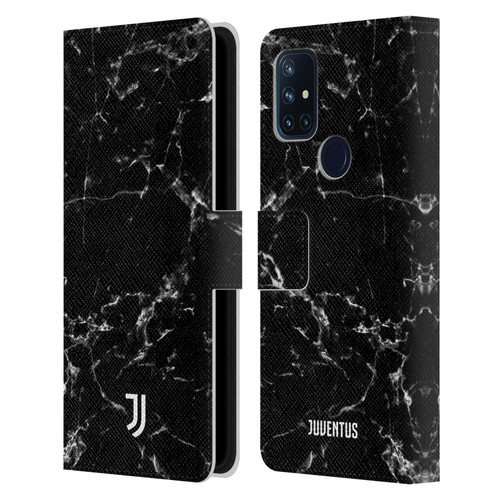 Juventus Football Club Marble Black 2 Leather Book Wallet Case Cover For OnePlus Nord N10 5G