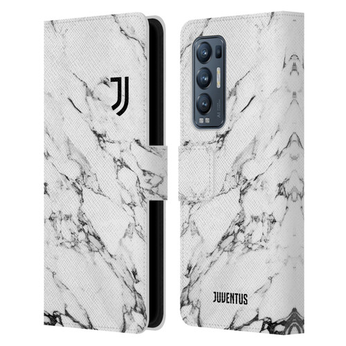 Juventus Football Club Marble White Leather Book Wallet Case Cover For OPPO Find X3 Neo / Reno5 Pro+ 5G