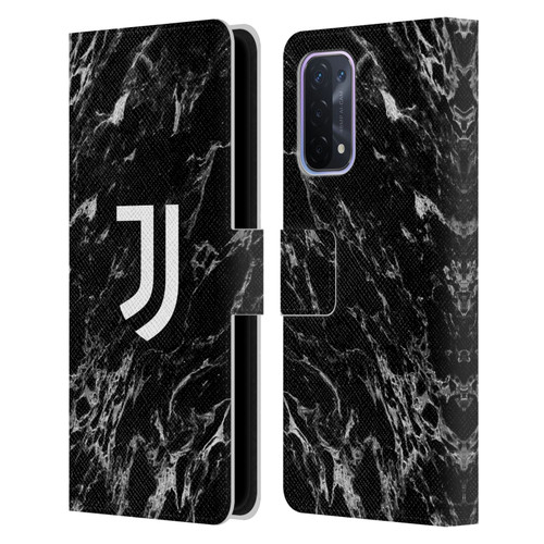 Juventus Football Club Marble Black Leather Book Wallet Case Cover For OPPO A54 5G