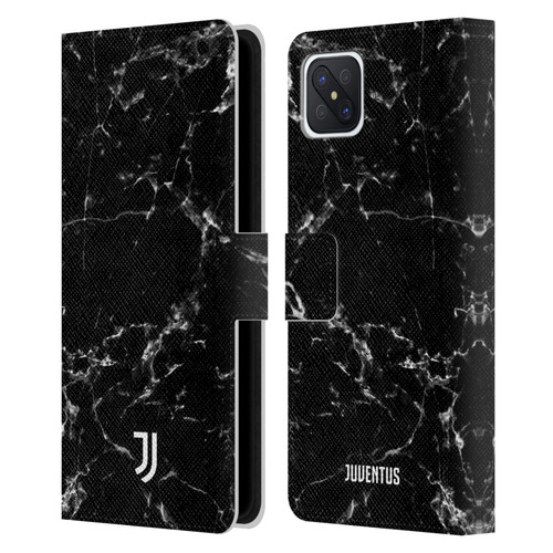 Juventus Football Club Marble Black 2 Leather Book Wallet Case Cover For OPPO Reno4 Z 5G