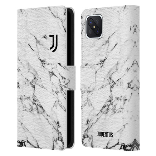 Juventus Football Club Marble White Leather Book Wallet Case Cover For OPPO Reno4 Z 5G