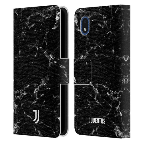 Juventus Football Club Marble Black 2 Leather Book Wallet Case Cover For Samsung Galaxy A01 Core (2020)