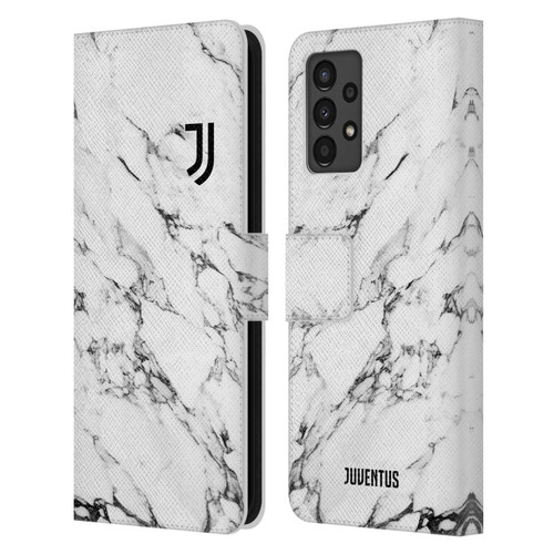 Juventus Football Club Marble White Leather Book Wallet Case Cover For Samsung Galaxy A13 (2022)