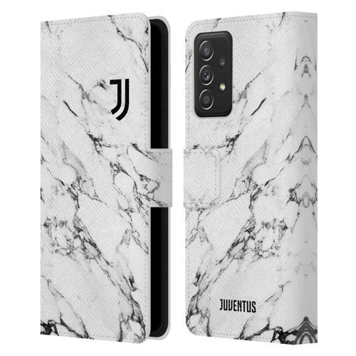 Juventus Football Club Marble White Leather Book Wallet Case Cover For Samsung Galaxy A53 5G (2022)