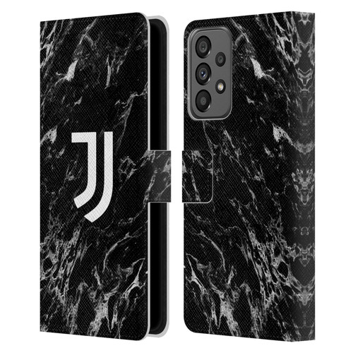 Juventus Football Club Marble Black Leather Book Wallet Case Cover For Samsung Galaxy A73 5G (2022)