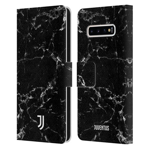 Juventus Football Club Marble Black 2 Leather Book Wallet Case Cover For Samsung Galaxy S10+ / S10 Plus