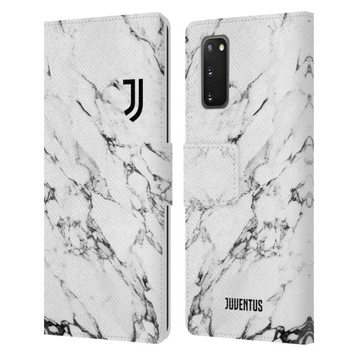 Juventus Football Club Marble White Leather Book Wallet Case Cover For Samsung Galaxy S20 / S20 5G