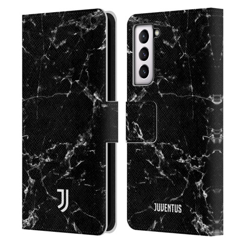 Juventus Football Club Marble Black 2 Leather Book Wallet Case Cover For Samsung Galaxy S21 5G