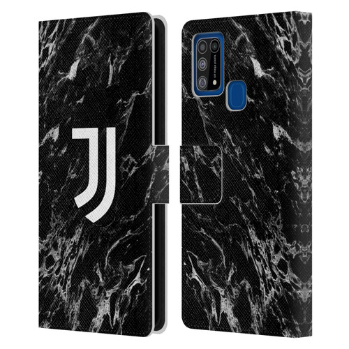Juventus Football Club Marble Black Leather Book Wallet Case Cover For Samsung Galaxy M31 (2020)