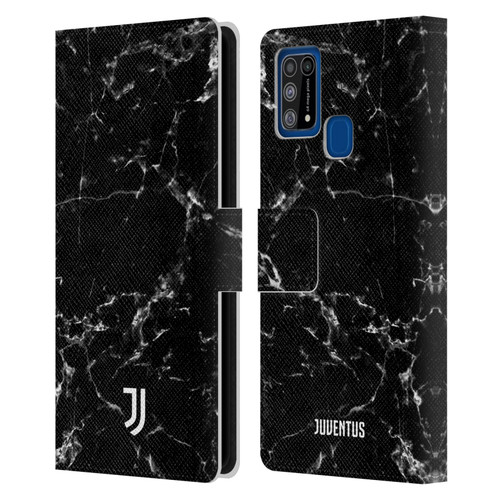Juventus Football Club Marble Black 2 Leather Book Wallet Case Cover For Samsung Galaxy M31 (2020)