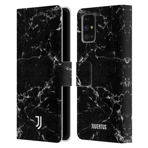 Juventus Football Club Marble Black 2 Leather Book Wallet Case Cover For Samsung Galaxy M31s (2020)