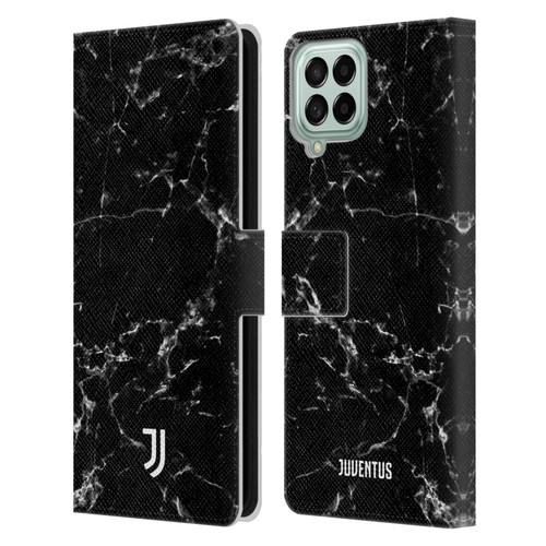 Juventus Football Club Marble Black 2 Leather Book Wallet Case Cover For Samsung Galaxy M33 (2022)