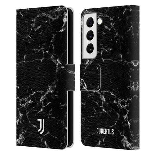 Juventus Football Club Marble Black 2 Leather Book Wallet Case Cover For Samsung Galaxy S22 5G