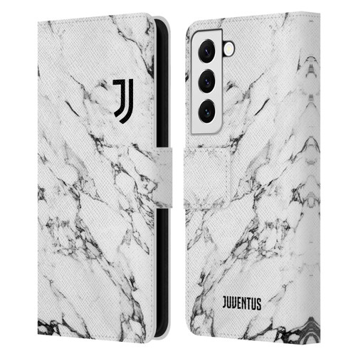 Juventus Football Club Marble White Leather Book Wallet Case Cover For Samsung Galaxy S22 5G