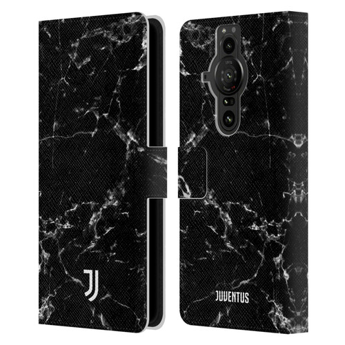 Juventus Football Club Marble Black 2 Leather Book Wallet Case Cover For Sony Xperia Pro-I