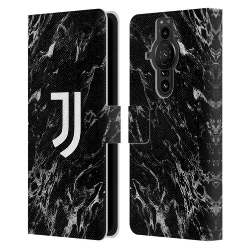 Juventus Football Club Marble Black Leather Book Wallet Case Cover For Sony Xperia Pro-I