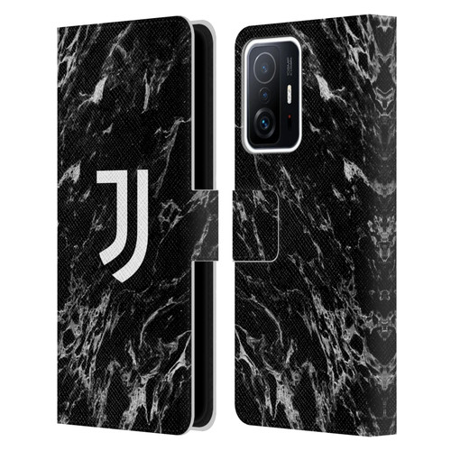 Juventus Football Club Marble Black Leather Book Wallet Case Cover For Xiaomi 11T / 11T Pro