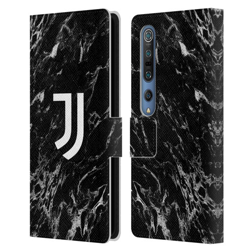 Juventus Football Club Marble Black Leather Book Wallet Case Cover For Xiaomi Mi 10 5G / Mi 10 Pro 5G