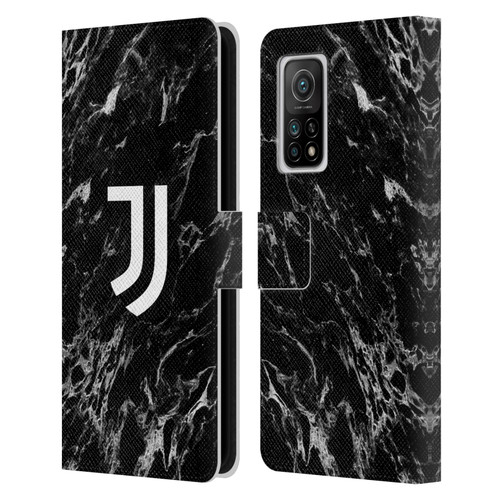 Juventus Football Club Marble Black Leather Book Wallet Case Cover For Xiaomi Mi 10T 5G