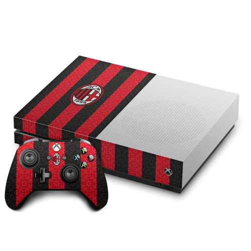 AC Milan 2020/21 Crest Kit Home Vinyl Sticker Skin Decal Cover for Microsoft One S Console & Controller