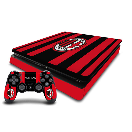 AC Milan 2021/22 Crest Kit Home Vinyl Sticker Skin Decal Cover for Sony PS4 Slim Console & Controller