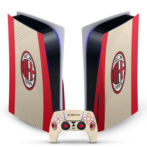 AC Milan 2021/22 Crest Kit Away Vinyl Sticker Skin Decal Cover for Sony PS5 Disc Edition Bundle