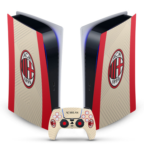 AC Milan 2021/22 Crest Kit Away Vinyl Sticker Skin Decal Cover for Sony PS5 Digital Edition Bundle