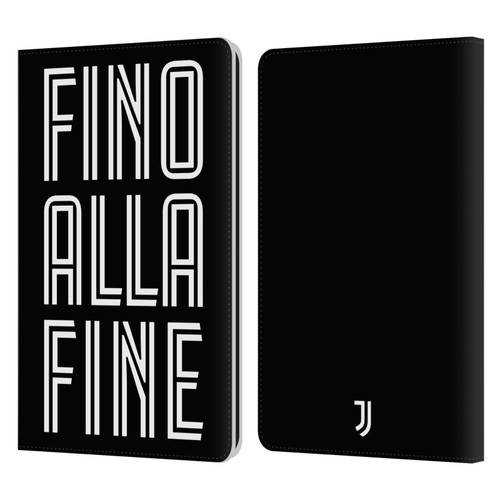 Juventus Football Club Type Fino Alla Fine Black Leather Book Wallet Case Cover For Amazon Kindle Paperwhite 1 / 2 / 3