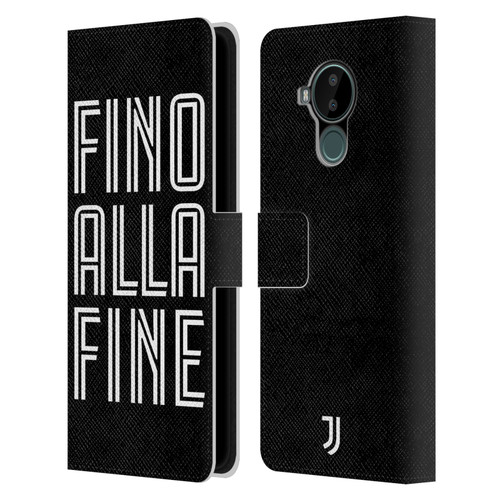 Juventus Football Club Type Fino Alla Fine Black Leather Book Wallet Case Cover For Nokia C30