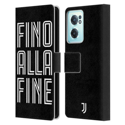 Juventus Football Club Type Fino Alla Fine Black Leather Book Wallet Case Cover For OnePlus Nord CE 2 5G