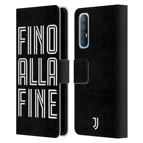 Juventus Football Club Type Fino Alla Fine Black Leather Book Wallet Case Cover For OPPO Find X2 Neo 5G
