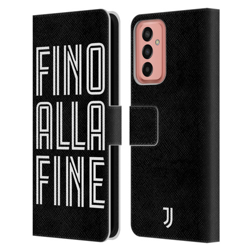 Juventus Football Club Type Fino Alla Fine Black Leather Book Wallet Case Cover For Samsung Galaxy M13 (2022)