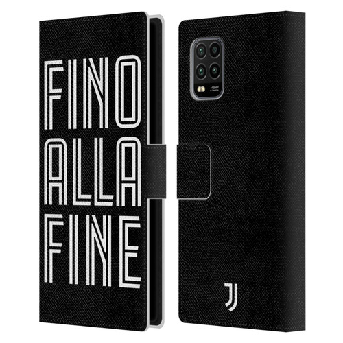 Juventus Football Club Type Fino Alla Fine Black Leather Book Wallet Case Cover For Xiaomi Mi 10 Lite 5G