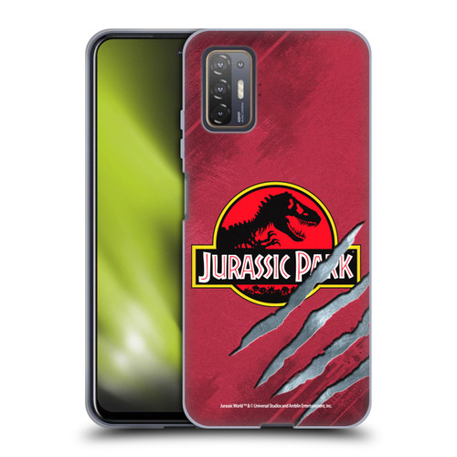 Jurassic Park Logo Red Claw Soft Gel Case for HTC Desire 21 Pro 5G