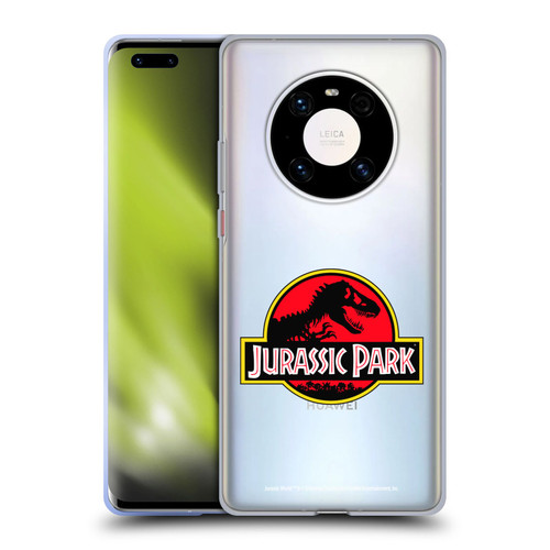 Jurassic Park Logo Plain Soft Gel Case for Huawei Mate 40 Pro 5G