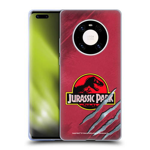 Jurassic Park Logo Red Claw Soft Gel Case for Huawei Mate 40 Pro 5G