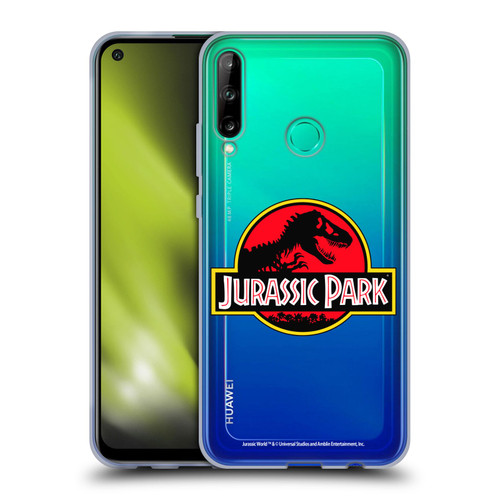 Jurassic Park Logo Plain Soft Gel Case for Huawei P40 lite E
