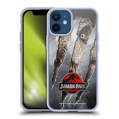 Jurassic Park Logo T-Rex Claw Mark Soft Gel Case for Apple iPhone 12 Mini