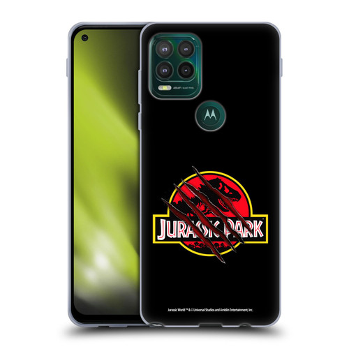 Jurassic Park Logo Plain Black Claw Soft Gel Case for Motorola Moto G Stylus 5G 2021